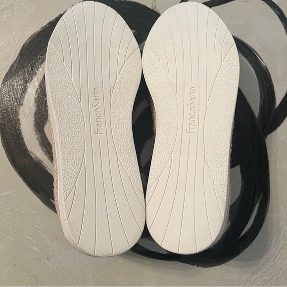 NWOT•FRANCO SARTO•Platform Shoes Hydee OffWhite Basket Weave Loafers 
SIZE 8 - Picture 12 of 12